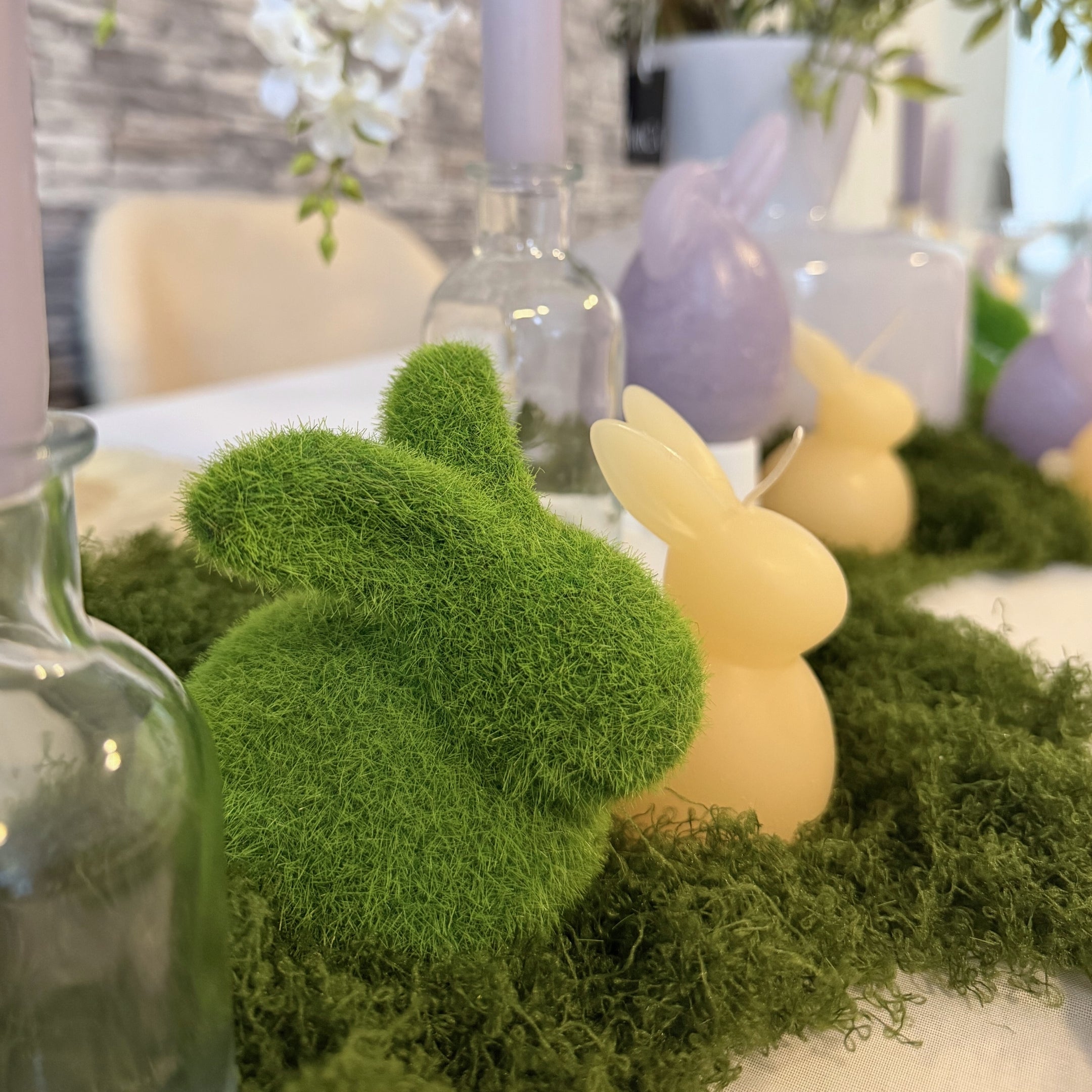 Ceramic Rabbit Grass - Easter