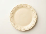 Dinerbord hartjes geel