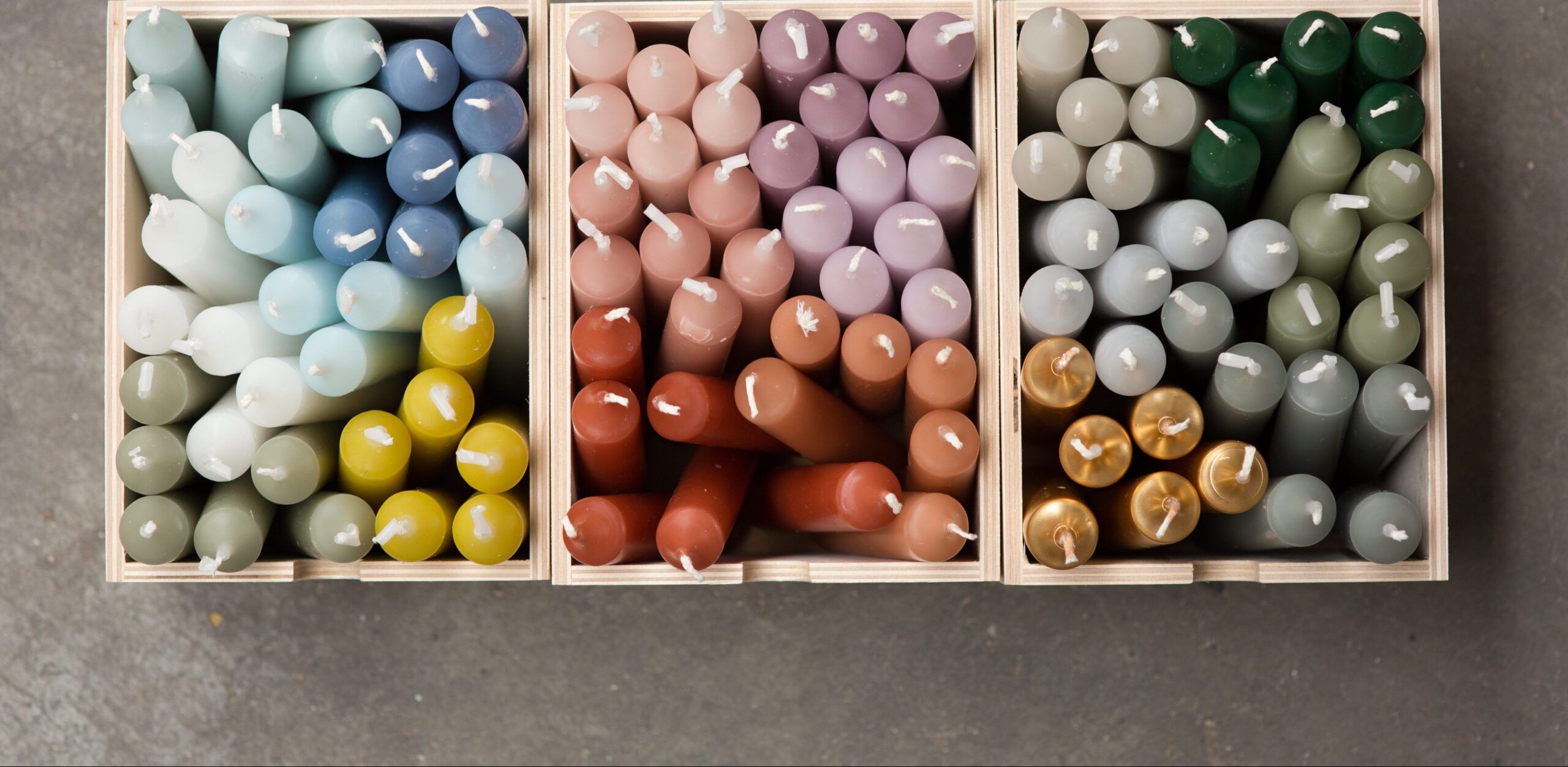 Lavender Purple Candles - Set of 6