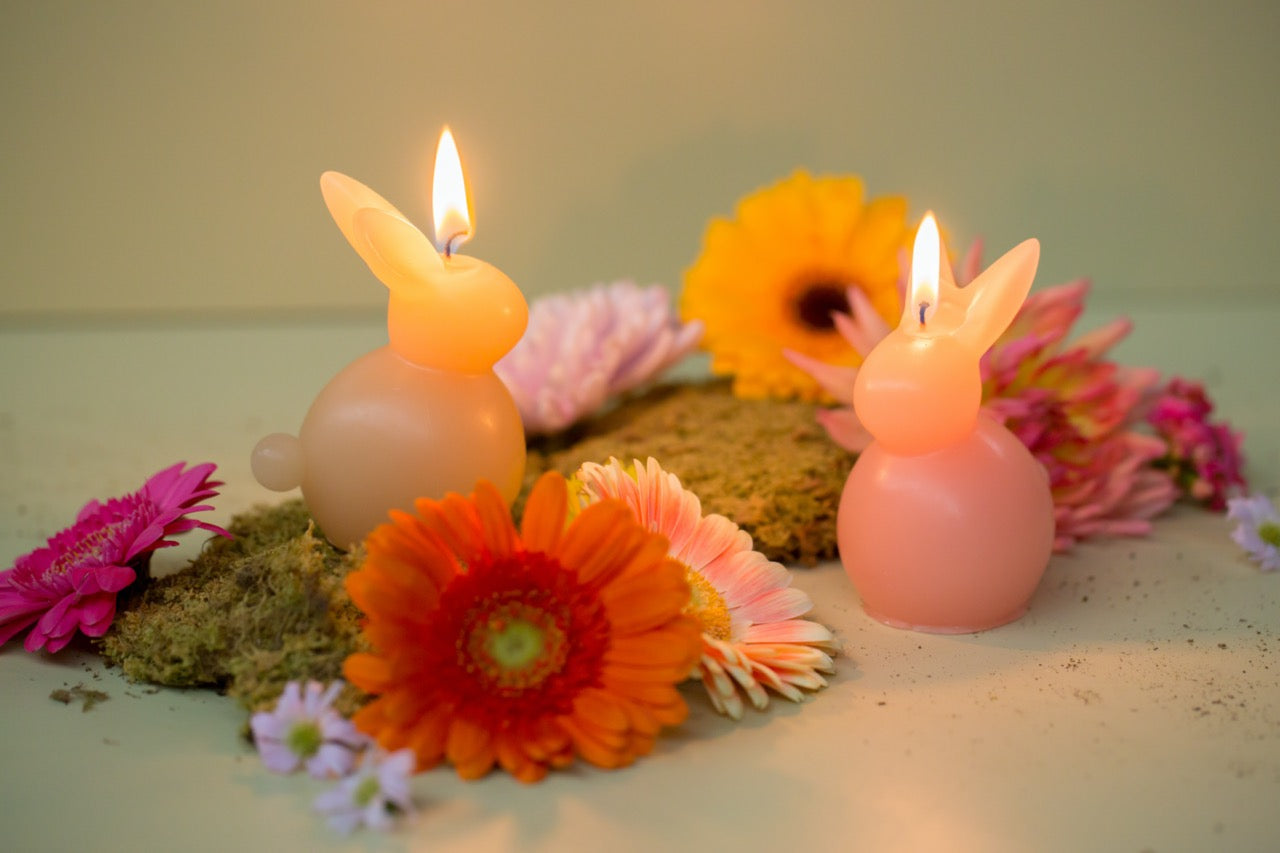 Easter Bunny Candle - Butter Yellow