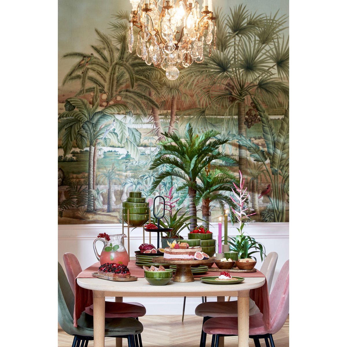 Rhea Dinerbord - Ø28 cm - Keramiek - Groen