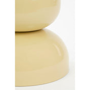 Luna side table - H46 x Ø32 cm - Iron - Beige