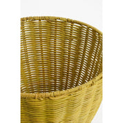 Storage Basket with Lid - Set of 2 - H48 x Ø30 cm - Rattan - Yellow