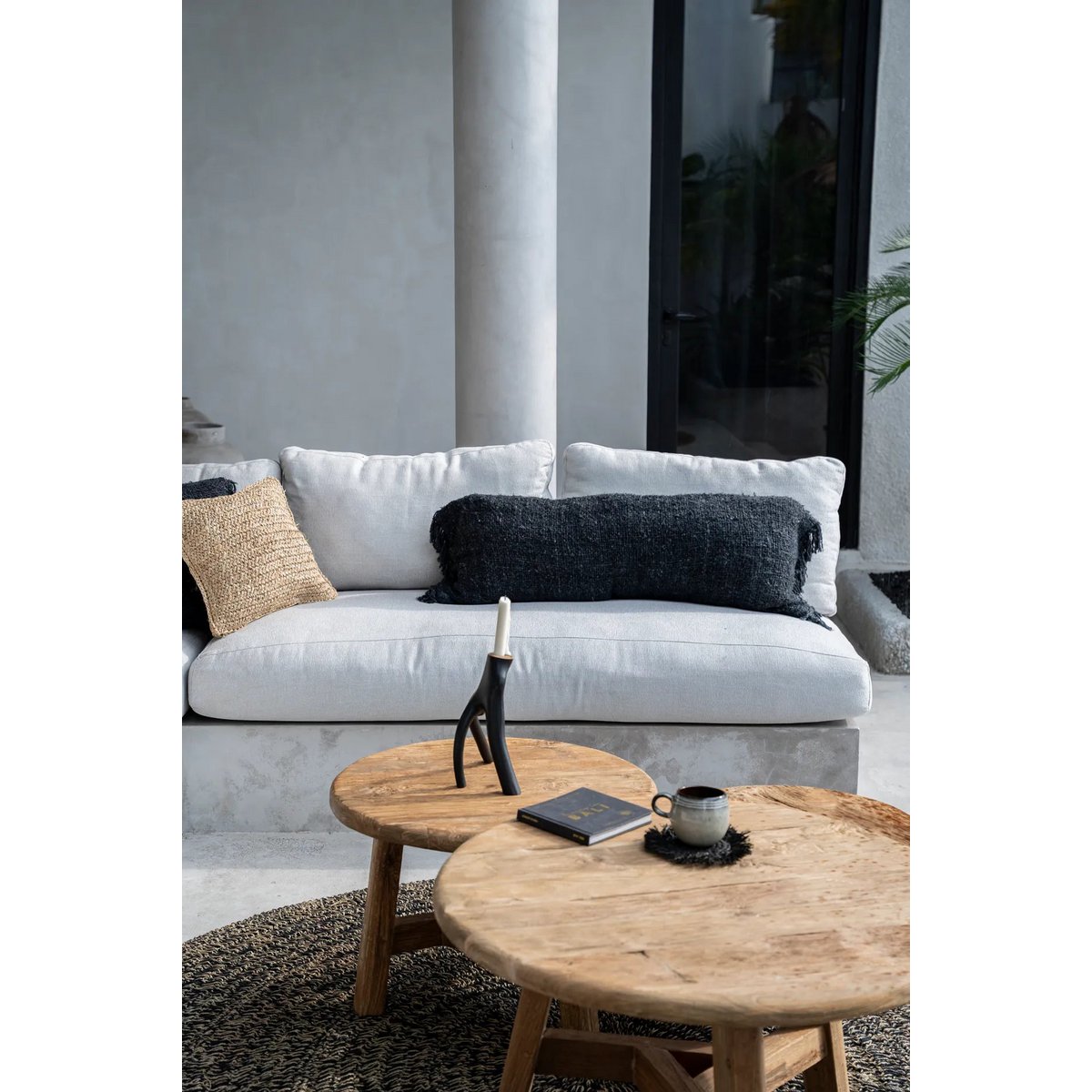 The Oh My Gee Cushion Cover - Black Navy - 35x100