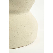 Screw Bijzettafel - L26 x B26 x H37 cm - Keramiek - Off White