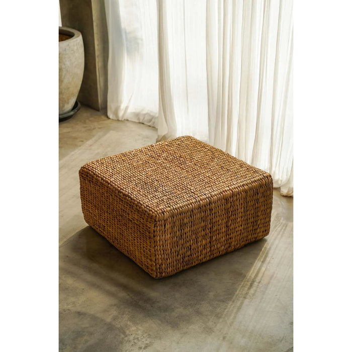 De Hyacinth Pouffe Vierkant - Natuurlijk - M
