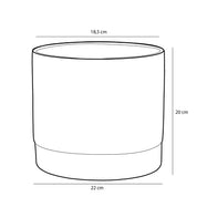 Flowerpot inside Olof Dark brown