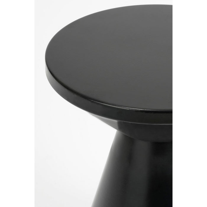 Jim Side table - H45 x Ø31 cm - Iron - Black
