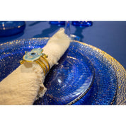 Constellation blue dessert plate 21x21x2cm