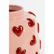 Amora Pink Hearts Vase