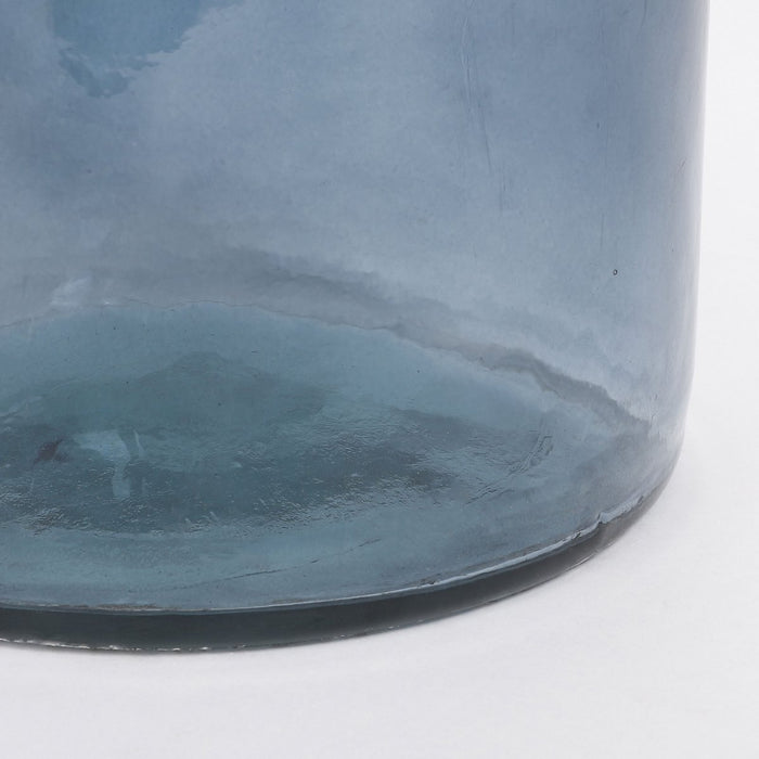 Rioja Flessenvaas - H75 x Ø18 cm - Gerecycled Glas - Lichtblauw