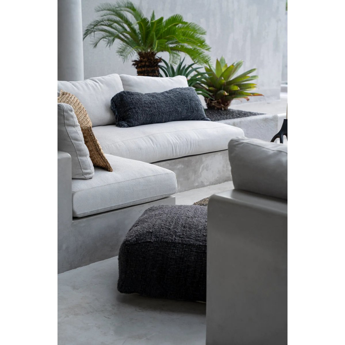 The Oh My Gee Cushion Cover - Black Navy - 35x100