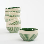 Elice Schaal - Ø14 cm - Keramiek - Groen