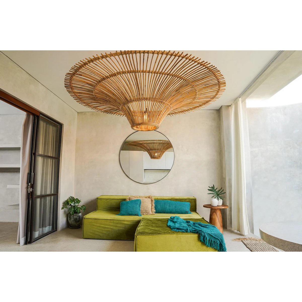 The Oh My Gee Cushion Cover - Aqua - 35x100