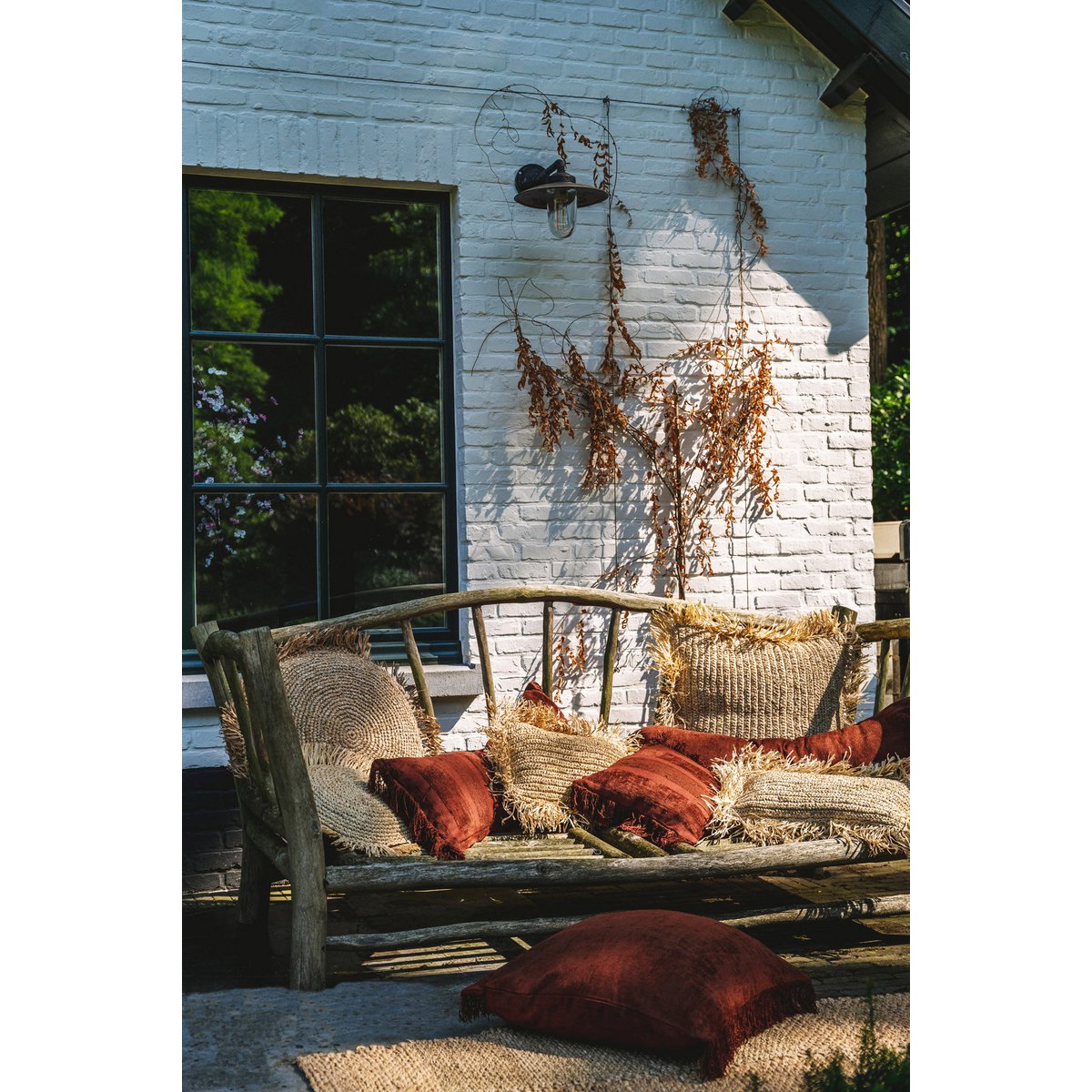 The Oh My Gee Cushion Cover - Burgundy Velvet - 60x60