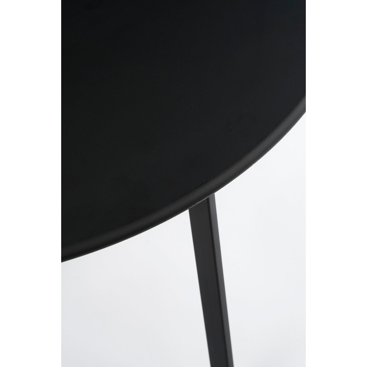 Seatle Outdoor Side Table - H58 x Ø38 cm - Metal - Black