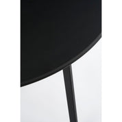 Seatle Outdoor Side Table - H58 x Ø38 cm - Metal - Black