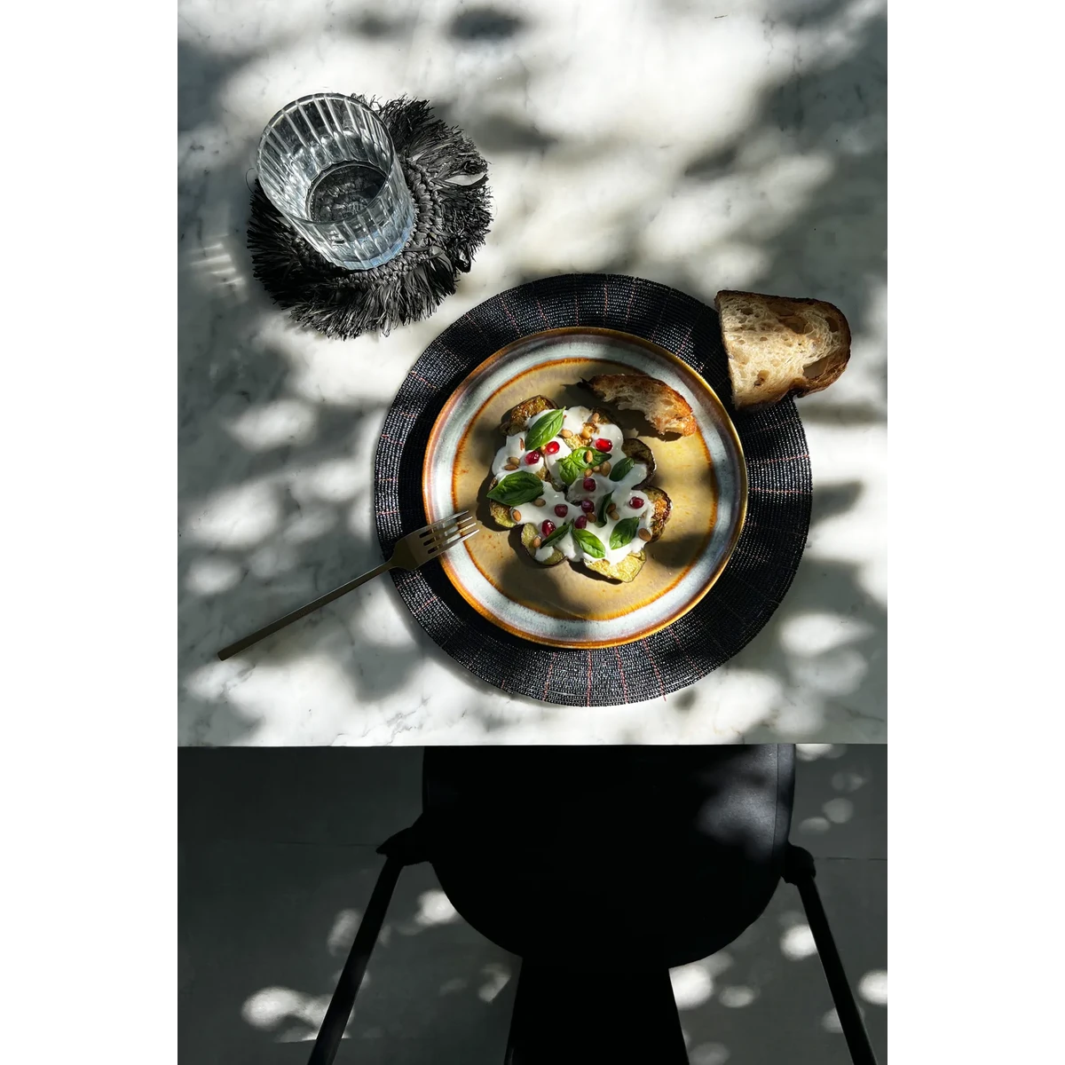 The Beaded Placemat - Black