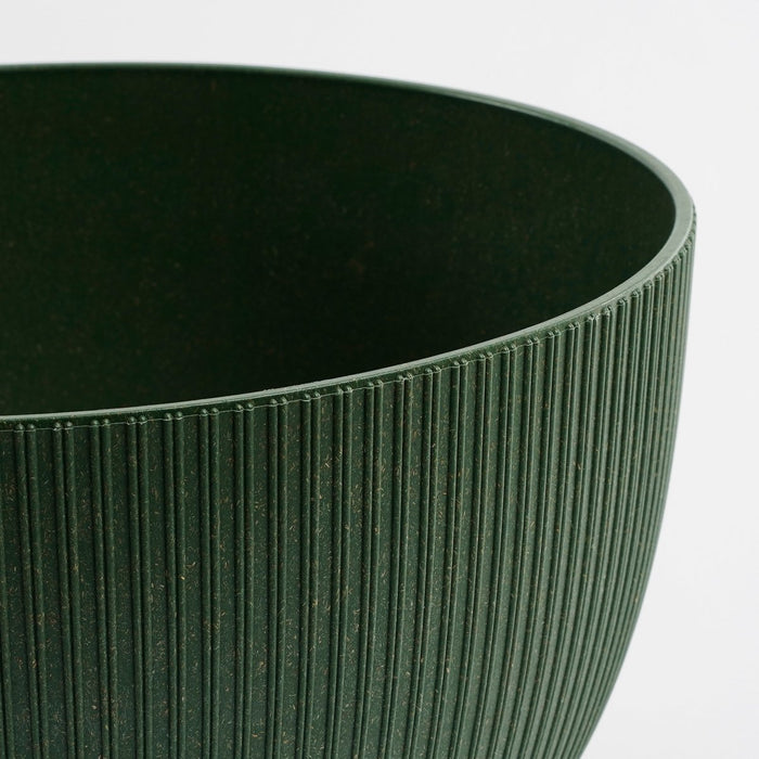 Doppio Flowerpot on Legs - H21 x Ø40 cm - Polypropylene - FSC Mix - Green
