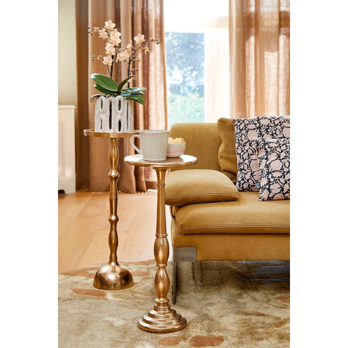 Side table Gold Aluminum