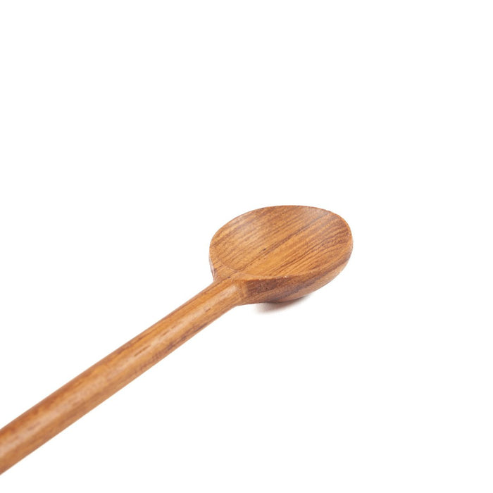 De Teak Root Platte Doseerlepel