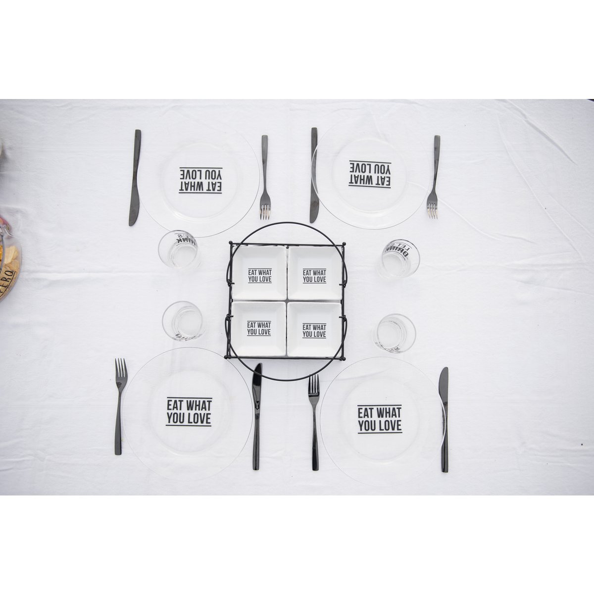 24 PIECE SET GLOSS BLACK