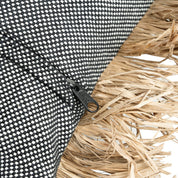 The Cotton Bonita Cushion Cover - Natural Black - 40x40