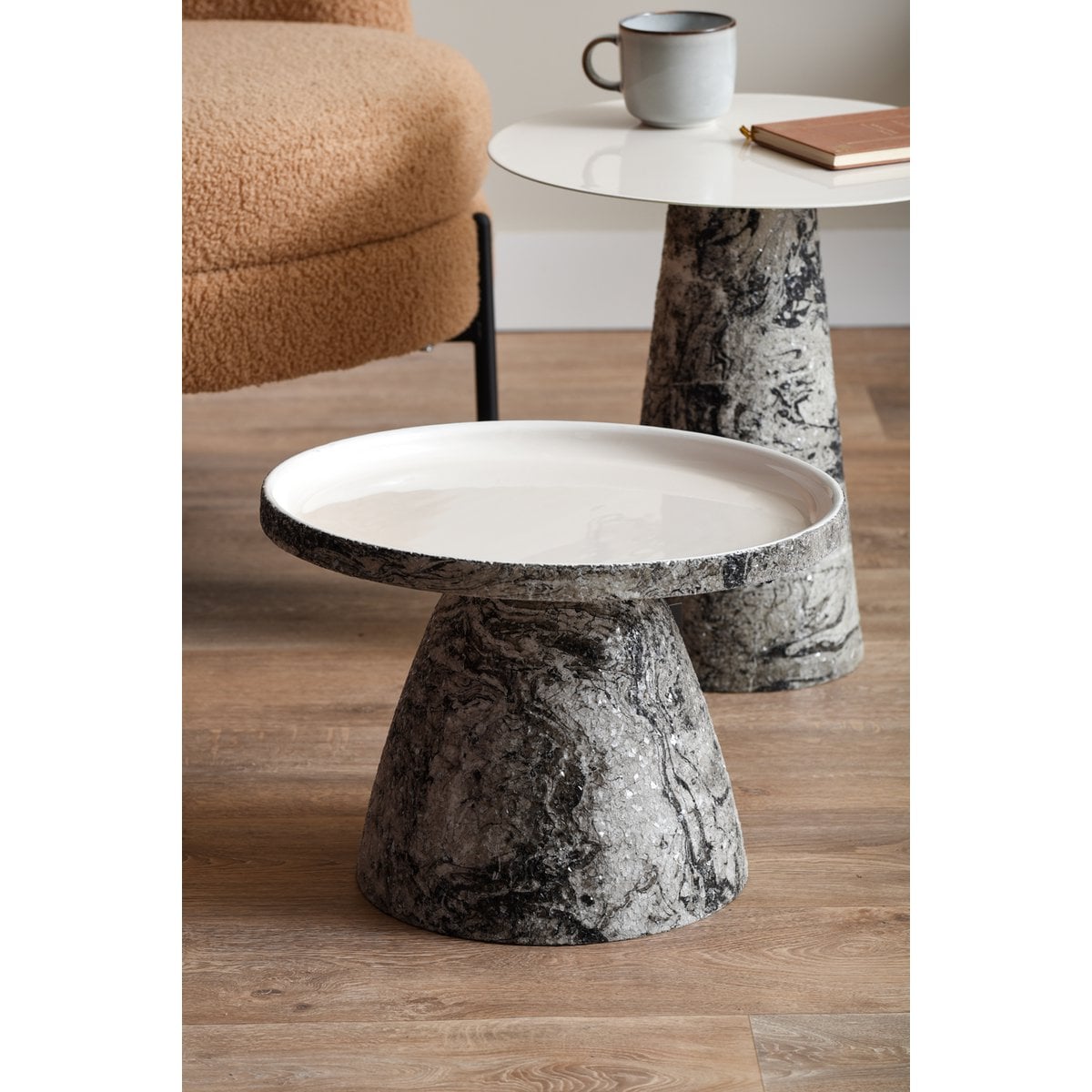 Side Table Mosaic Marble
