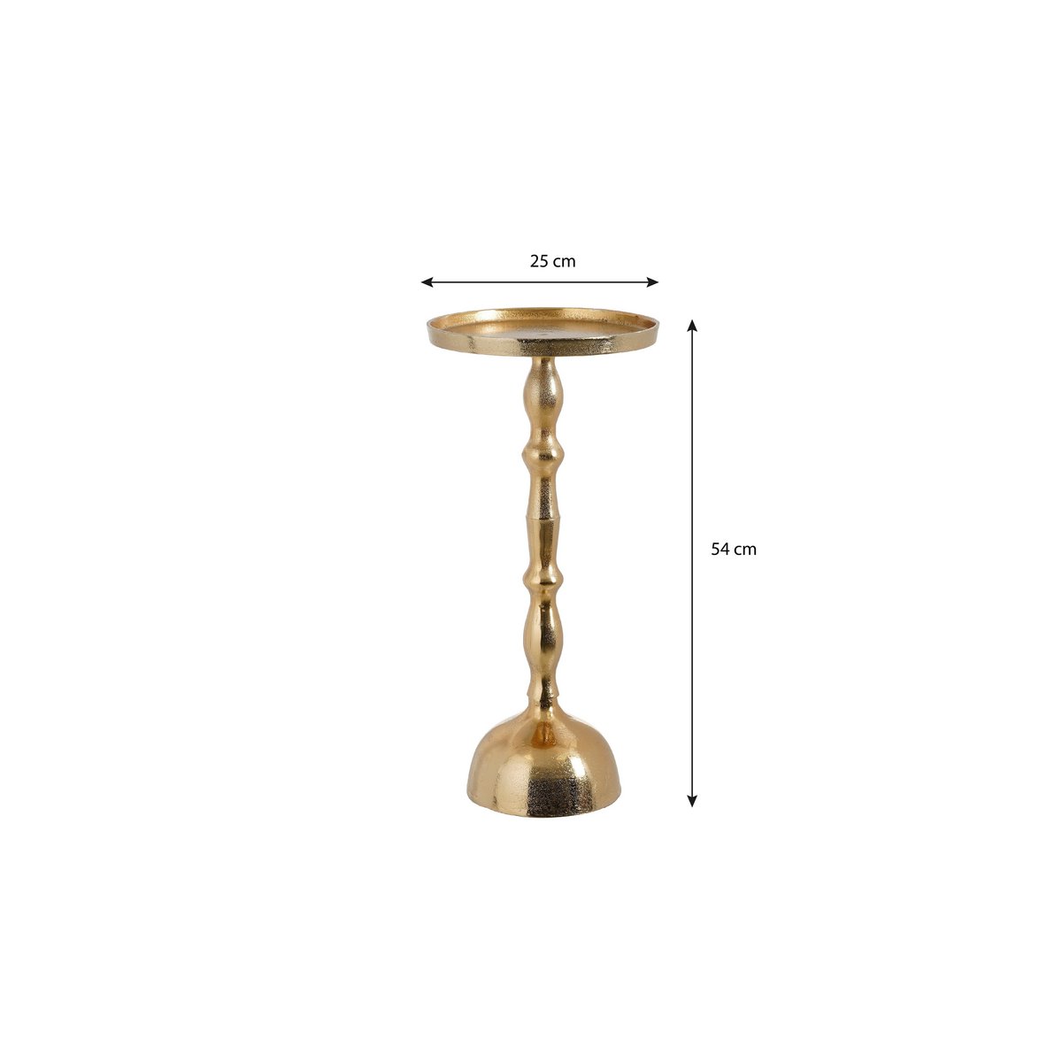 Side table Gold Aluminum
