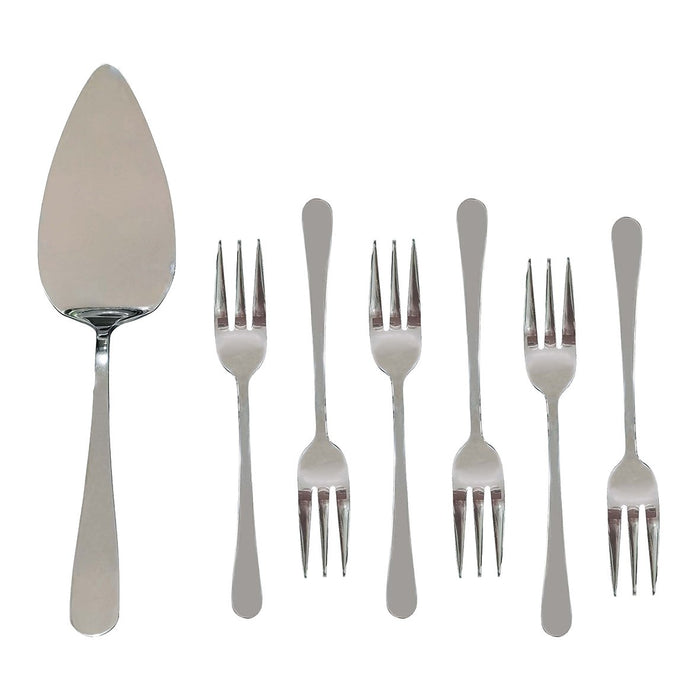 SET VAN 7 ZILVEREN GEBAKSTUKJES