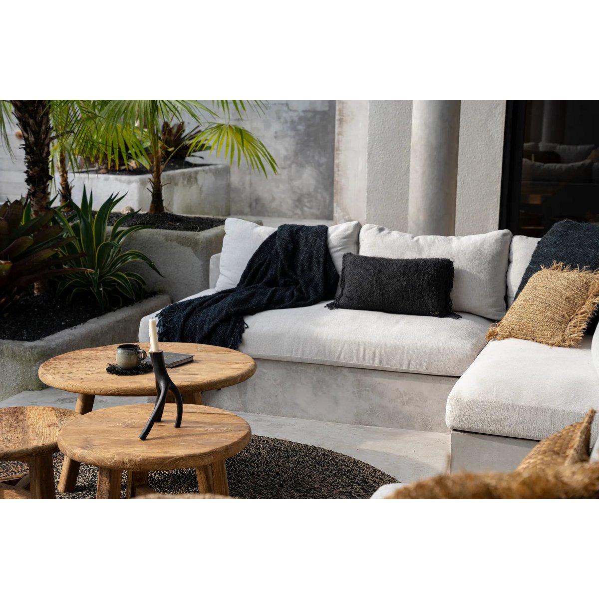 The Oh My Gee Cushion Cover - Black Navy - 30x50