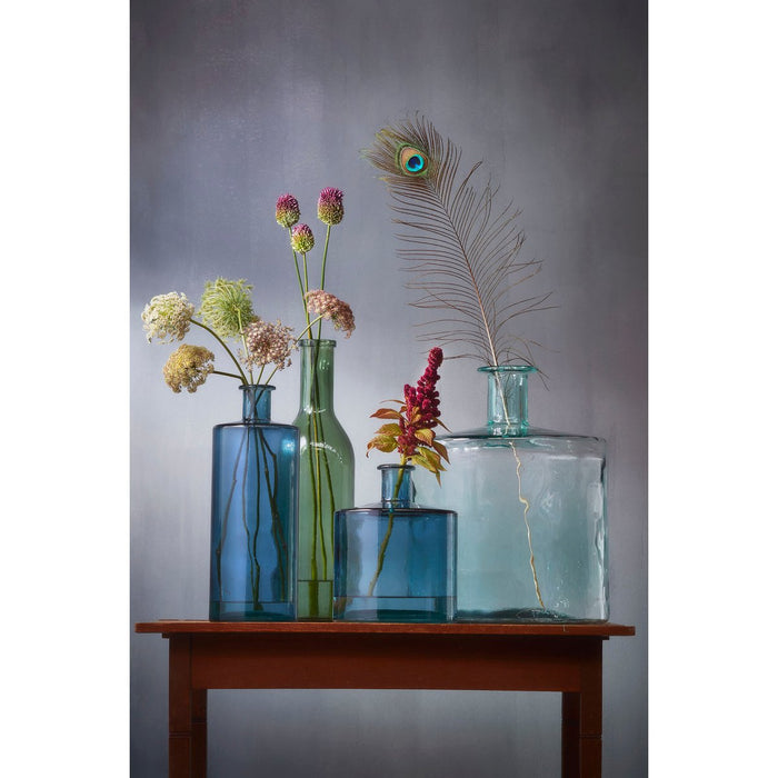 Rioja Flessenvaas - H50 x Ø15 cm - Gerecycled Glas - Groen