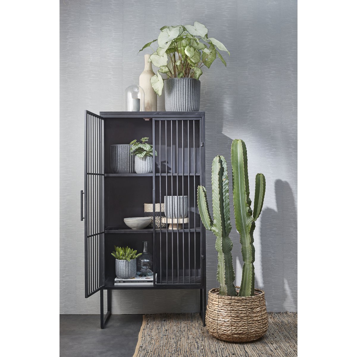 Avalon Plant Basket - Set of 3 - H32 x Ø44 cm - Seagrass - Light brown