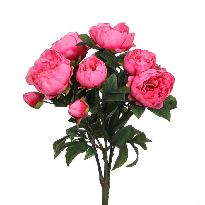 Peony Artificial Flowers Bouquet - H55 x Ø40 cm - Dark Pink