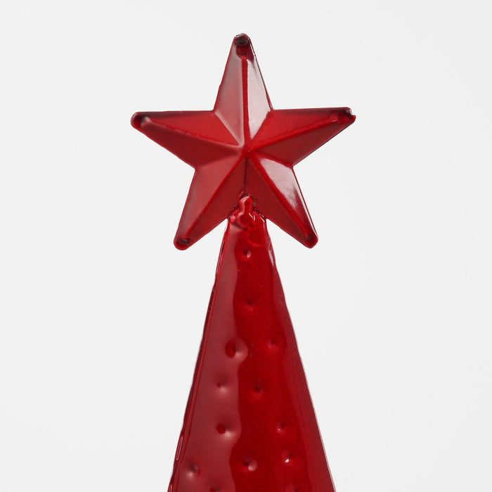 Decoration Christmas tree - L18 x B9 x H91 cm - Iron - Red