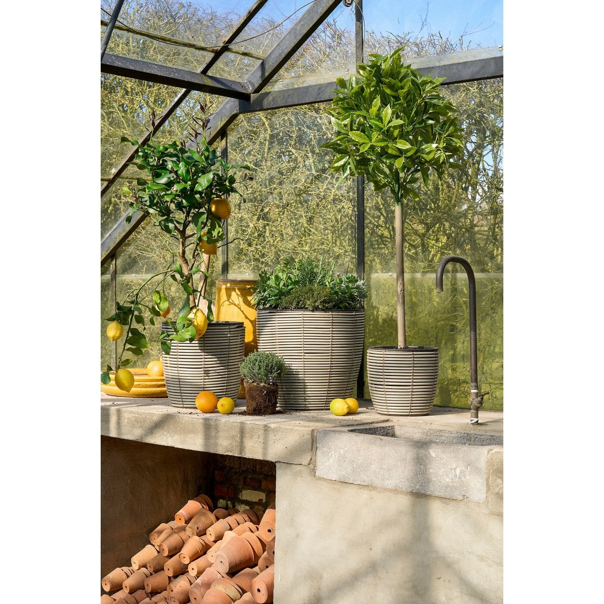 Artificial plant Laurel Green