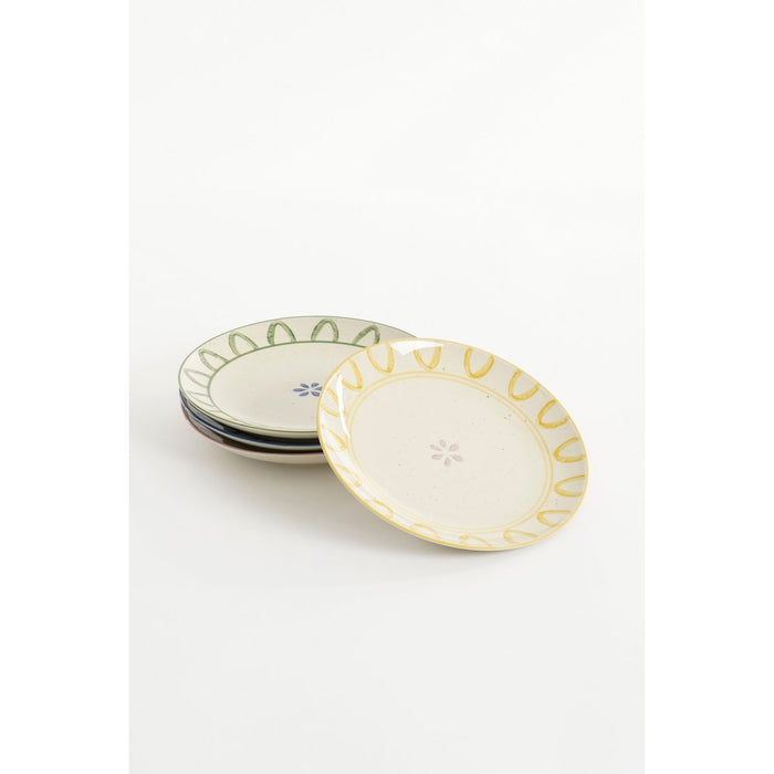 Clayton Colorful Breakfast Plates - Set of 4