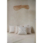 The Tribal Cushion Cover - Natural Black