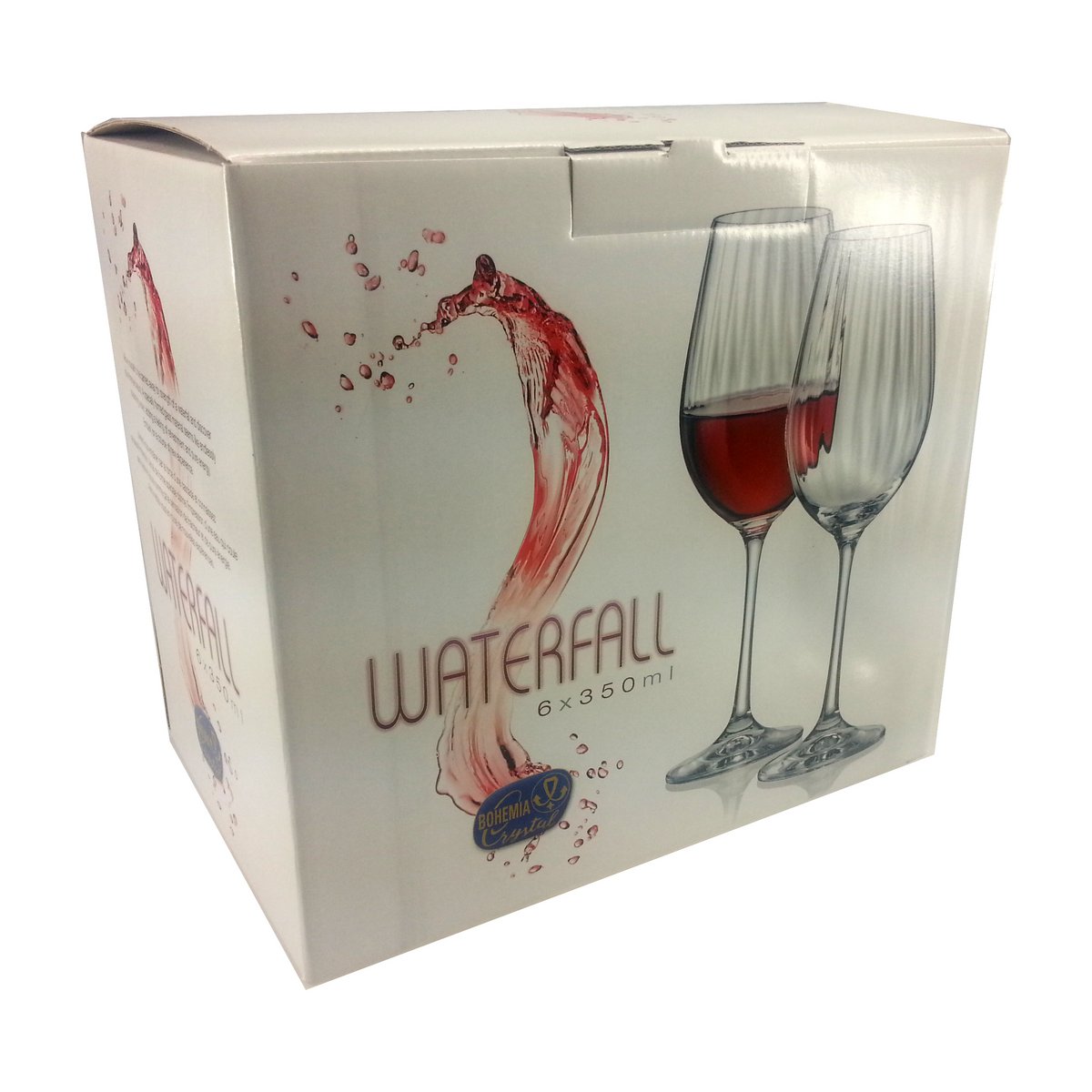 Waterfall Wine Glasses - Set of 6