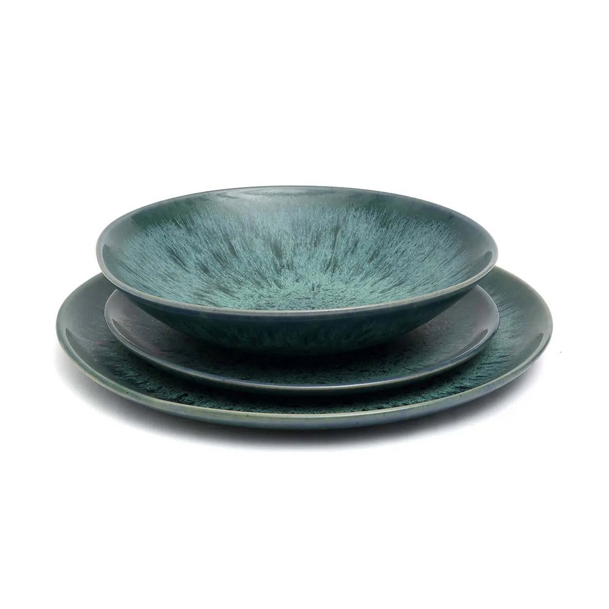 The Aqua Pasta Plate - Set of 4