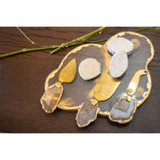 Stone Agate Beige cheese service - Lot of 3