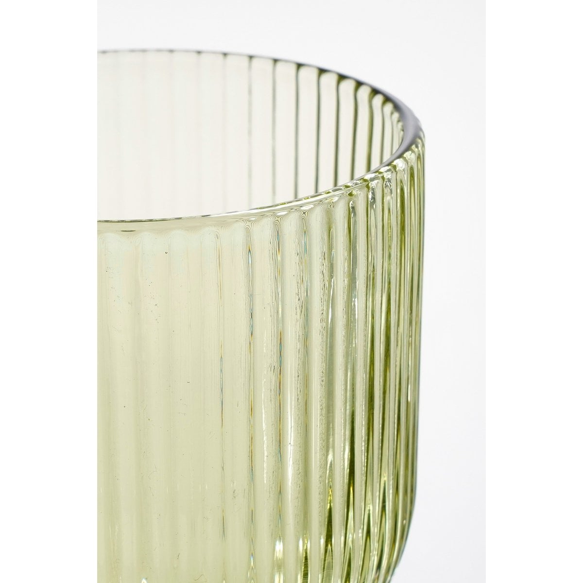 Wine Glass Light Green Glass