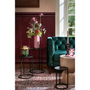 Quinty Side table - Set of 3 - H50 x Ø32 cm - Metal - Black