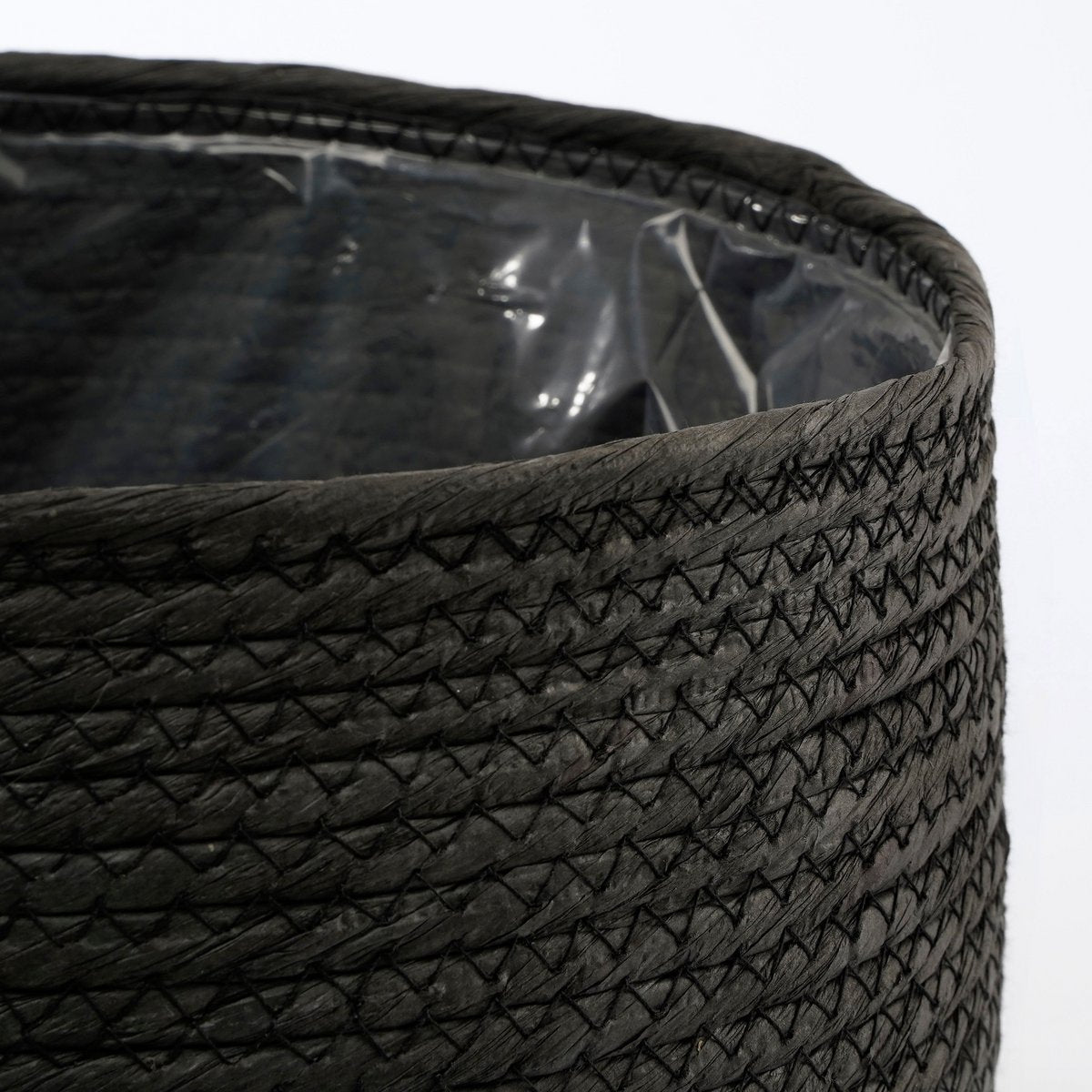 Jorck Plant Basket - H24 x Ø26 cm - Paper - Black