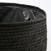 Jorck Plant Basket - H24 x Ø26 cm - Paper - Black