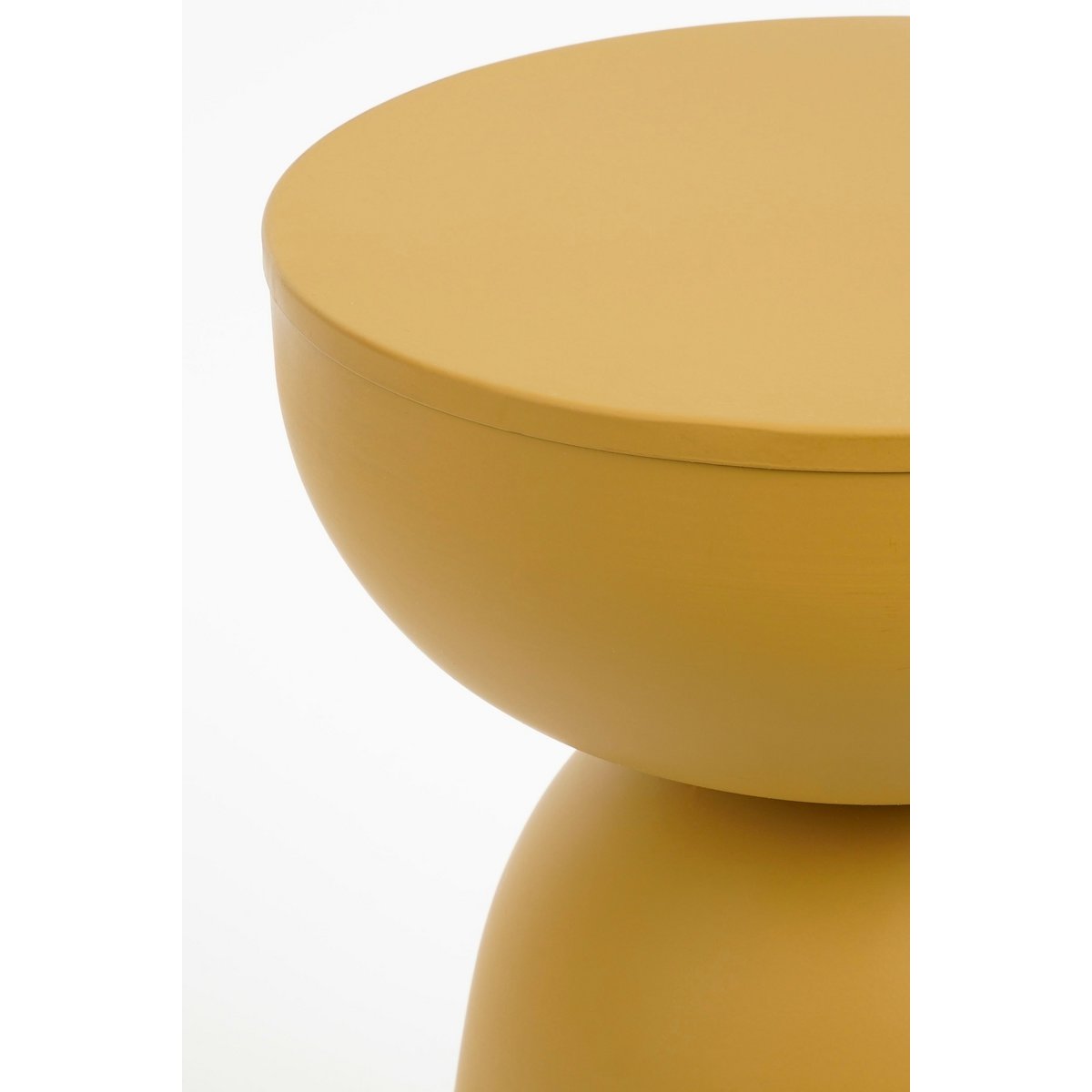 Elliot side table - H45 x Ø32 cm - Iron - ocher yellow