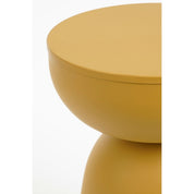Elliot side table - H45 x Ø32 cm - Iron - ocher yellow
