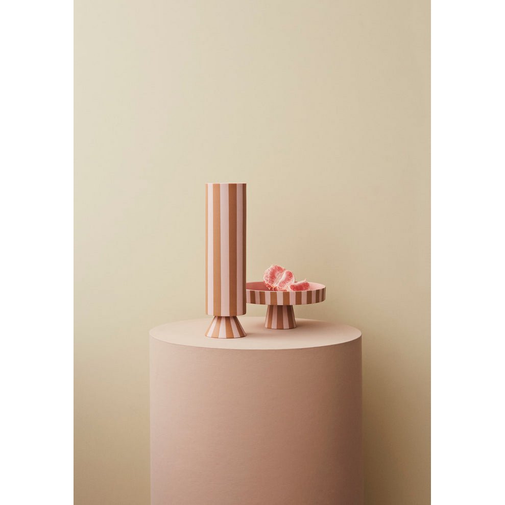 The Tall Dune Vase – Caramel & Rose