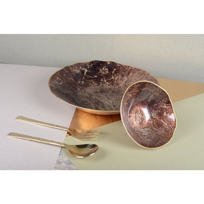 SALADESERVERS MET GOUDEN TEXTUUR