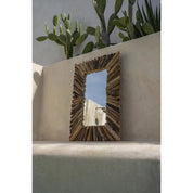De Driftwood Framed Spiegel - Naturel - M